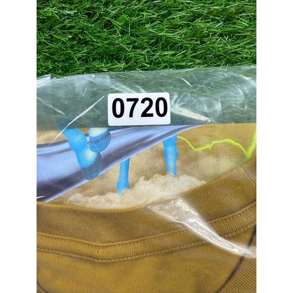 Nike Pegasus Graphic T-Shirt Oversized Fit Yellow Gold Sz S Just Do It Crewneck! - Picture 9 of 9